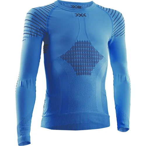 X-Bionic X-bionic Invent 4.0 Shirt Long Sleeve JR - Teal Blue/Anthracite (A010) 10/11 - Funktionale Langlauf Unterwäsche für Kinder, ideal für aktive Sportler. Mit innovativer Retina Ultra-High-Definition-Technologie für optimale Wärme- und Feuchtigkeitsregulation.