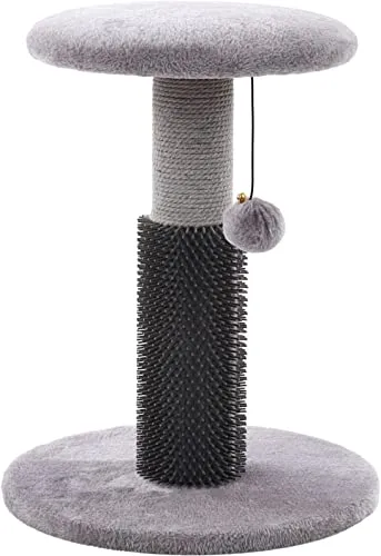 Kratzbaum Bea Creme & Naturfarben - Kratzbaum für Katzen, umweltfreundlich und stilvoll, mit natürlichem Jute-Kratzseil für den Kratzinstinkt und einer gepolsterten Plattform zum Entspannen.