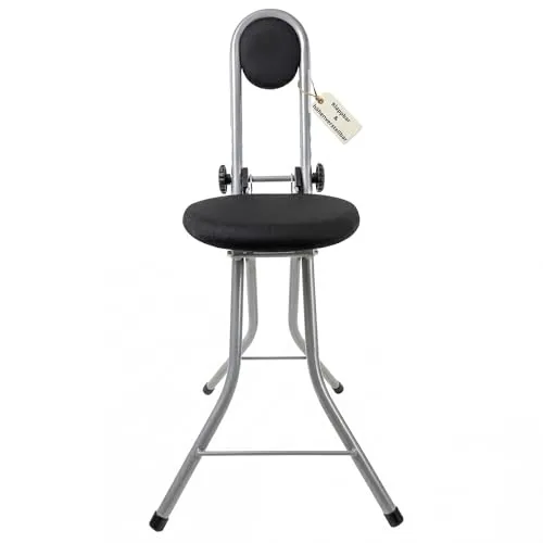 BigDean Ergonomische Bügelstehhilfe 4-Fach höhenverstellbar klappbar