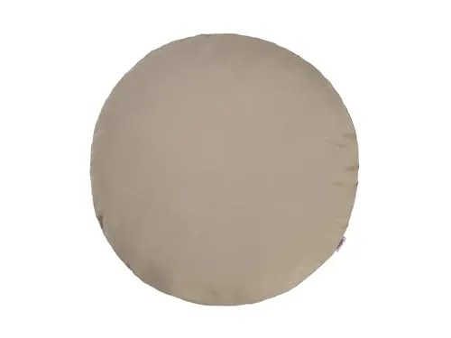beties „Wunschton“ Kissenbezug Ø100 cm - Taupe - Kissen - Pflegeleichter Bezug aus hochwertiger Baumwollmischung, knitterfrei und umweltfreundlich verpackt.