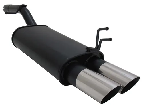 Novus Sportauspuff für Ford Fiesta MK6 JH/JD 2x76mm MS-Design - Schalldämpfer, optimiert für besseren Klang und Leistung, ideal für Sportwagen-Enthusiasten.