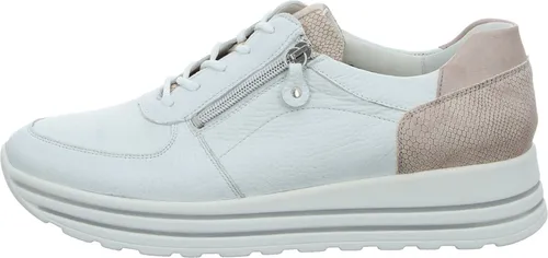 Waldläufer H-Lana Damen Komfort Schnürschuhe - Sneaker aus hochwertigem Nappa- und Nubukleder, bieten optimale Passform durch Schnürung und Reißverschluss, mit herausnehmbarem Lederfußbett für zusätzlichen Komfort.