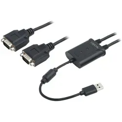 LogiLink USB 2.0 auf 2x Seriell Adapter 1,5m
