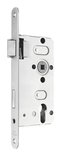 BKS Haustür-Einsteckschloss, PZ, 55/72/8,18ktg. falz, 0415, mit Wechsel DL, nickelsilber lackiert - 04150034