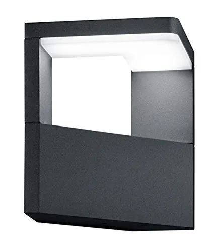 Trio Leuchten 221760142 A+ Außenleuchte Aluminium, 9 W - LED Außen Wandleuchte in Anthrazit aus robustem Aluminium, energiesparende 9 W LED mit 20000 Stunden Lebensdauer und IP54 Schutz für optimale Ausleuchtung im Außenbereich.