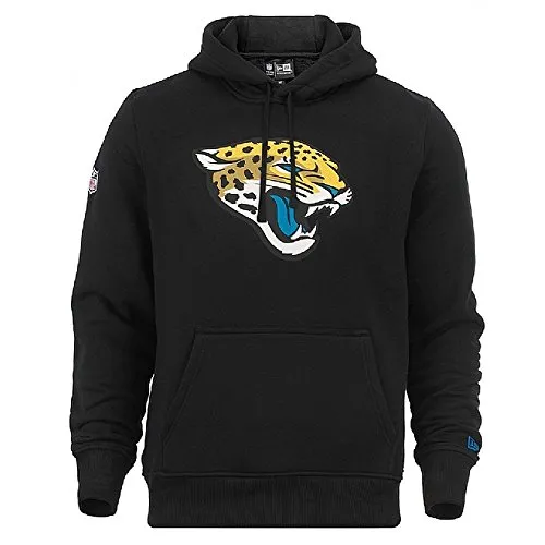 New Era Jacksonville Jaguars Team Logo Kapuzenpullover - S - Kapuzenpullover der Jacksonville Jaguars mit hochwertigem Teamlogo und NFL Shield. Gemütlicher Schnitt aus 80% Baumwolle, ideal für den Alltag. Perfekt für Fans und sportliche Anlässe.