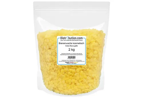 DistrEbution Bienenwachstücher Bienenwachs kosmetisch 100g-5kg, Salben und Cremes herstellen, Do it yourself Naturkosmetik