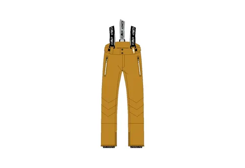 CMP MAN Pant zucca (C729) 48 - Herren Skihose mit abnehmbaren Hosenträgern, wasserabweisend und optimal isolierend, ideal für Skifahren bei jedem Wetter.
