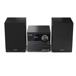 Sharp XL-B517D - Kompaktanlage mit Bluetooth, kraftvoller 45 W Leistung und elegantem Design in Schwarz