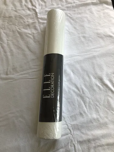 H044 Elle Decoration Vliestapete Strukturtapete cremeweiß Glitzer 0,53cmx10m