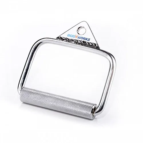 Bodyworks Einhandkabel Griff - kurz mit drehbarem Griff I Fitnessstudio Homegym Gym Stahlgriff Training