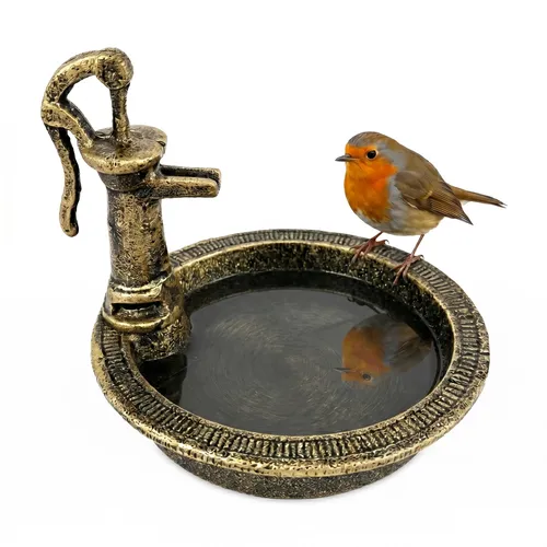 Vogeltränke Vogelbad Vogelwanne Vogel Wasserschale Trinkschale Gusseisen stehend
