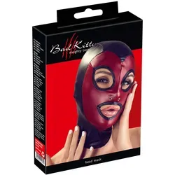 Kopfmaske im elastischen, 2-farbigen Mattlook – von Bad Kitty