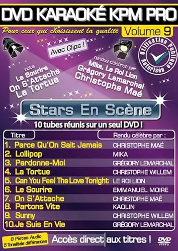 Karaoke Pro Vol.09 « Stars en Scène » [DVD-AUDIO] von KARAOKÉ KPM PRO
