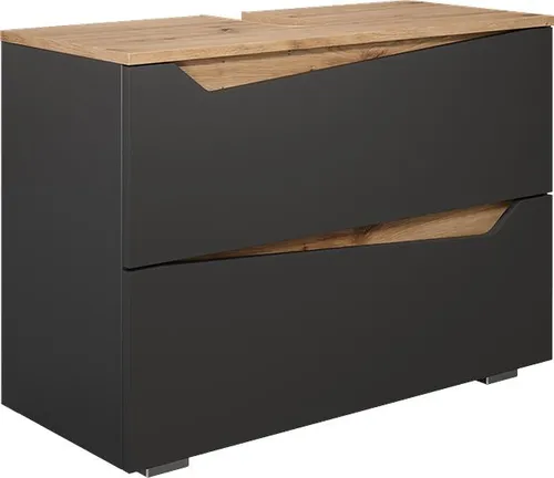 Vicco Waschbeckenunterschrank Marelle, Anthrazit/Artisan, 80 x 57.5 cm - Moderne Waschbeckenunterschränke mit 2 geräumigen Schubladen für stilvollen Stauraum im Badezimmer. Perfekte Kombination aus Funktionalität und Design!