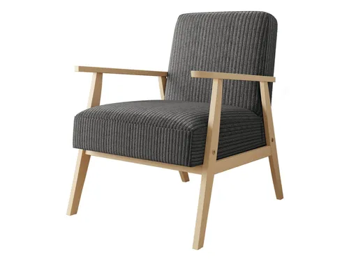 Mirjan24 1-Sitzer Sessel Grau – Komfortabler Polstersessel für Ihr Wohnzimmer - Stylischer 1-Sitzer Sessel in Grau, gefertigt aus Kiefernholz mit hochwertigem Schaumstoff. Ideal für gemütliche Abende im Wohnzimmer. Lieferung direkt ins Wohnzimmer, einfache Montage.