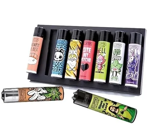 FIRE-Board® von FIRE-FLOW™ (für 8 Clipper Feuerzeuge) Sammel-Board für Clipper® Classic Large Feuerzeuge – Offizielles Clipper® Zubehör, FB08-B