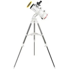 BRESSER NANO NT-114/500 Teleskop - Kompaktes Spiegelteleskop für Nacht- und Sonnenbeobachtung, inklusive hochwertigem Sonnenfilter und Smartphone-Halterung für beeindruckende Fotos.