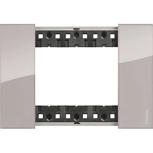 Bticino KA4803DM Jetzt leben Platte mit 3 Modulen, Kunststoff, Aura