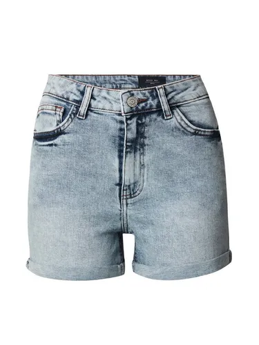 Noisy may Damen Shorts - Hohe Taille Denim Hot Pants - Damen-Shorts aus 99% Baumwolle, Slim Fit für eine schmeichelhafte Passform, ideal für den Sommer mit authentischem Jeans-Look und 5-Pocket-Design.