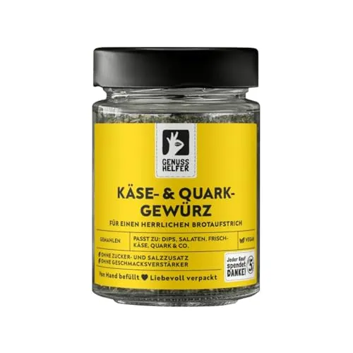 Bremer Gewürzhandel Käse- Quarkgewürz, gemahlen, für Frischkäse und Quark, zum Würzen von Brotaufstrich, 45g im Glas