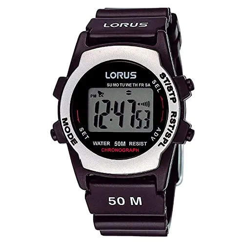 Lorus Herren-Armbanduhr XL Sport Digital Quarz Kautschuk R2361AX9 - Armbanduhren für Herren, sportlich und wasserresistent bis 50m, ideal für aktive Lebensstile mit präzisem Quarzwerk.