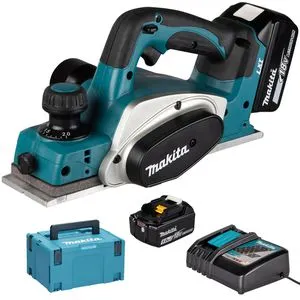 Makita DKP180RTJ Akku-Hobel mit 2 Akkus 5.0Ah von Makita