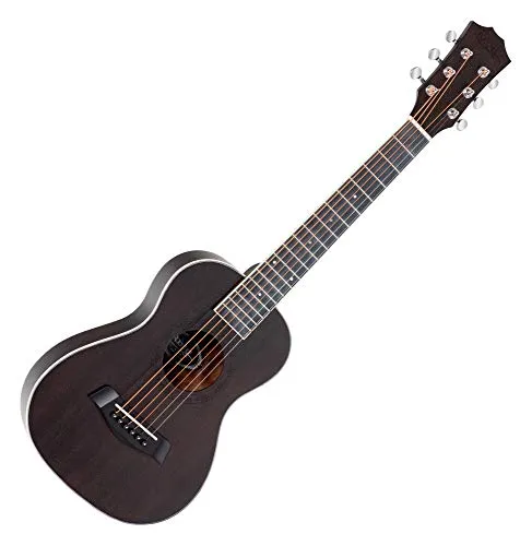 Rocktile G-10 BK Guitarlele Schwarz - Reise-Westerngitarre mit Zederndecke und Mahagonikorpus, ideal für Musiker unterwegs. Offenes Finish in Schwarz, leichte Bauweise mit 1,0 kg, perfekt für kreative Momente überall.