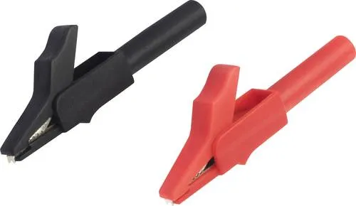 VOLTCRAFT MSK-102 Krokodilklemme Buchse 4mm Schwarz, Rot