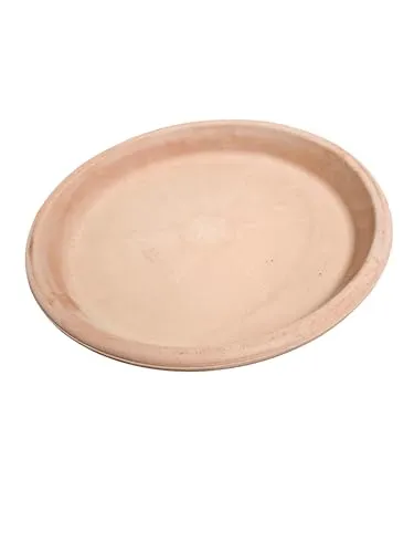 Pflanzenteller | Teller | Vogeltränke aus Terracotta verschiedene Größen -Echt Terracotta- Ideal für Pflanzgefäße, Blumen- und Übertöpfe -Italienisch- Frostfest und Witterungsbeständig (25cm)