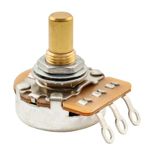 Musiclily Pro HD A250K Brass Metric Solid Shaft Audio Taper Guitar Potentiometer