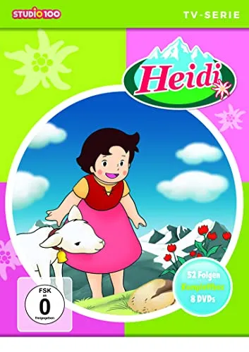 Heidi (Klassik) - TV-Serien Komplettbox [8 DVDs] - Filme, zeitloses Kinderklassiker-Set für die ganze Familie, ideal für nostalgische Filmabende.