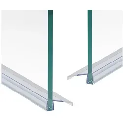 WITEN&NOCK Duschdichtung 2er Set Schiebetürdichtungen Wasserabweiser Dichtungsprofiler 5-6 mm, L: 70 cm 70 cm