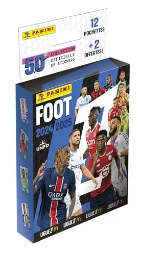 Panini Fußball 2024-2025 Ligue 1 McDonald's Blisterverpackung 12 Hüllen + 2 Gratis 004842KBFGD14