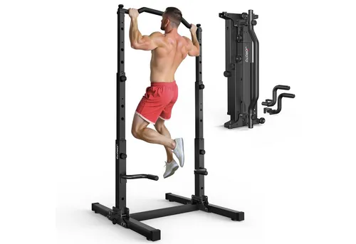 JOROTO Klimmzugstange faltbar – 7 Stufen einstellbar für effektives Training - Die JOROTO Klimmzugstange ist perfekt für das Heimtraining. Sie ist faltbar, platzsparend und bietet 7 verstellbare Stufen für individuelle Workouts. Ideal für Fitness-Enthusiasten!