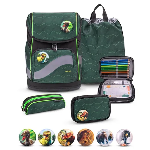 Belmil Schulranzen Smarty Plus Schulranzen-Set 5-tlg