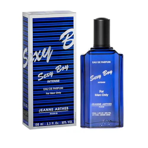 JEANNE ARTHES – Herrenparfüm Sexy Boy Intense – Eau de Parfum – 100 ml Sprühflasche – Hergestellt in Grasse