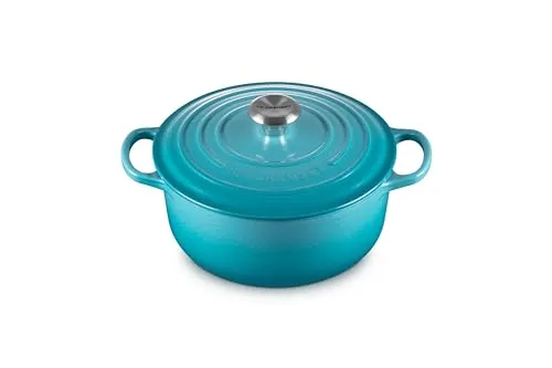 Le Creuset Signature Bräter + Schmortopf 20 cm in türkis von Le Creuset