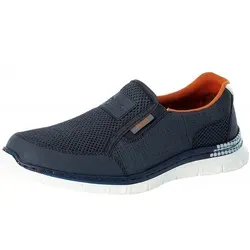 Rieker B4870 Herren Slip On Sneaker - Bequem und stylisch in Blau - Herren-Sneaker mit Antistress-Elastik und flexibler Laufsohle für maximalen Komfort und Leichtigkeit beim Tragen.