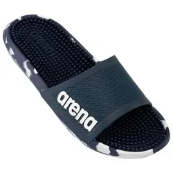Arena Unisex Marco BI Slide Sandal, Blau, 43 EU - Dusch- & Badeschuhe für Herren mit Massage-Fußbett und rutschfester Außensohle, ideal für Schwimmbad, Strand und Freizeit.