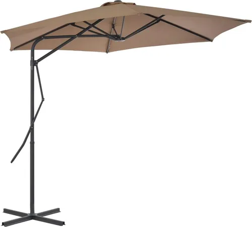 vidaXL Sonnenschirm 300 cm Taupe
