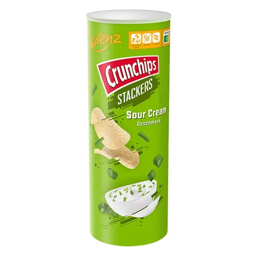 Lorenz Crunchips Stackers Sour Cream 175g Dose