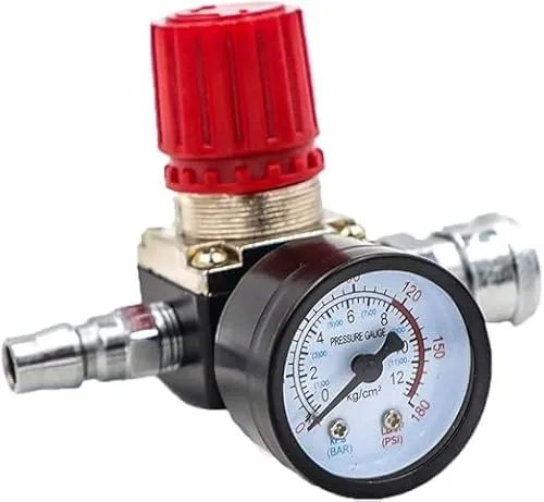 140PSI Luftkompressor Druckschalter Steuerventil Krümmer Regler Gauge 1/4 Set