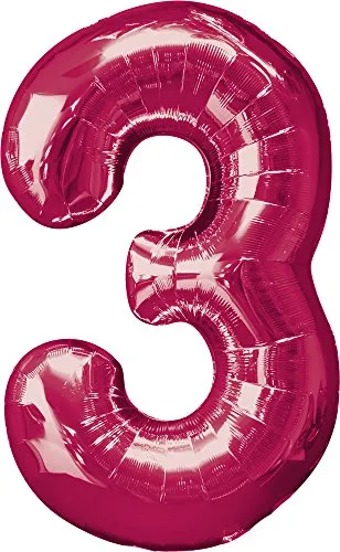 amscan S/Form: 3, rosa