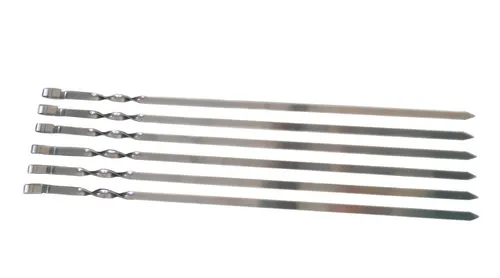 STARKE Edelstahl Grill-Spieße 60cm 2,5 mm DICK Schaschlikspiesse Schampura BBQ 6
