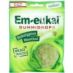 Em-eukal Kräuterbonbons Eukalyptus-Menthol 90g - Leckere Bonbons mit Eukalyptusöl und Menthol, ideal für frischen Genuss. Praktische Wiederverschlussbeutel für unterwegs. Perfekt für jede Gelegenheit!