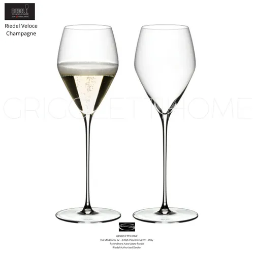 RIEDEL Veloce - Set 2 Weingläser für Vino, Champagne & Prosecco - Hochwertige Kristallkelche, ideal für besondere Anlässe. Leicht zu reinigen und geeignet für den Gefrierschrank. Perfekt für Weinliebhaber!