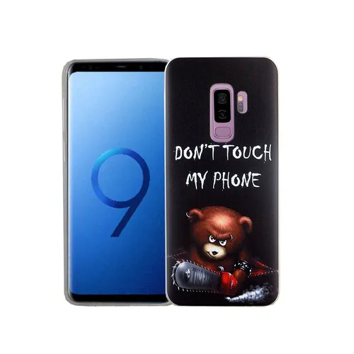 Handyhülle für Samsung Galaxy S9 Plus Schutzcase Backcover Bumper Etuis Schwarz