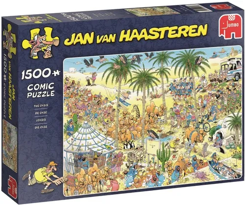 Jumbo Puzzles 19059 The Oasis - 1500 Teile Legpuzzle, umweltfreundlich und mit einzigartiger Passform für stundenlangen Spaß
