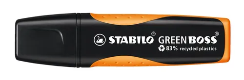 Umweltfreundlicher Textmarker - STABILO GREEN BOSS - Einzelstift - orange, 